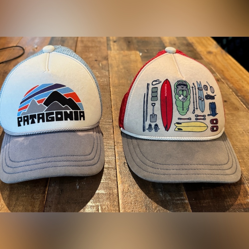 Patagonia Kids Trucker Hats with Graphics- Both for $15